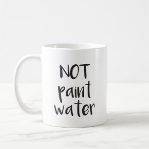 NIET verven Mok water