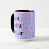 Niet verven water Funny Paarse Splatter Coffee Mok (Voorkant links)