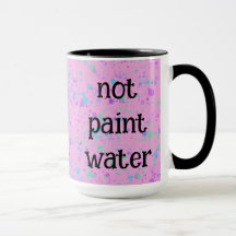 Niet verven water Funny Pink Splatter Coffee Mok