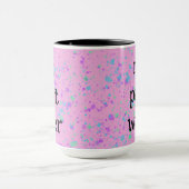 Niet verven water Funny Pink Splatter Coffee Mok (Midden)