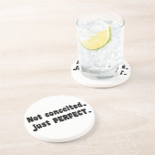 Niet verwaand, gewoon perfect zandsteen onderzetter (Zijkant)