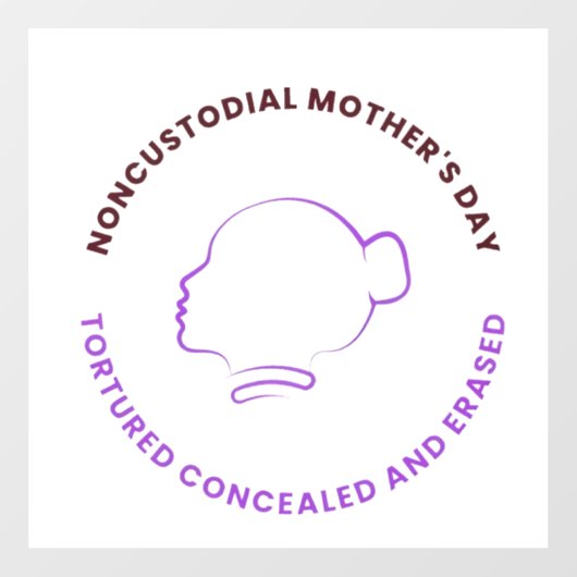 Niet-verzorgende Moederdag sticker (Vel)