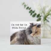 Niet vet. Dick Fured Briefkaart (Staand voorkant)