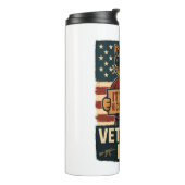 Niet Victory Day Bold Cat - Veterans Day Design Thermosbeker (Gedraaid links)