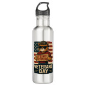 Niet Victory Day Bold Cat - Veterans Day Design Waterfles (Voorkant)
