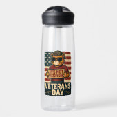 Niet Victory Day Bold Cat - Veterans Day Design Waterfles (Voorkant)