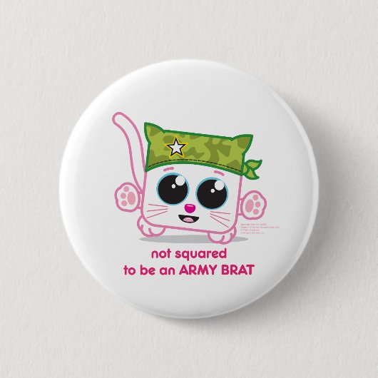 Niet vierkant om een legermerk te zijn ronde button 5,7 cm (Voorkant)