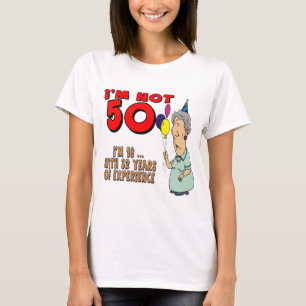 Niet vijftig 50e geboorte-cadeautjes t-shirt