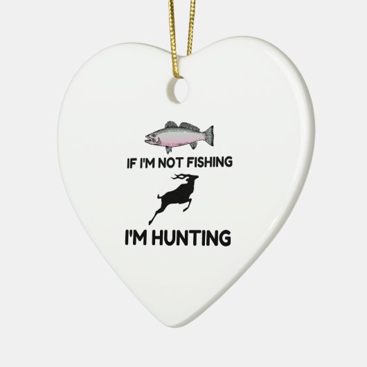 Niet Vist dan jagen Keramisch Ornament (Links)