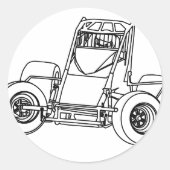 niet-vleugelig1.ai ronde sticker (Voorkant)