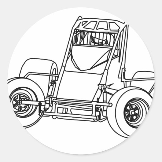 niet-vleugelig1.ai ronde sticker (Voorkant)