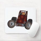 Niet-vleugelige sprintauto #1 muismat (Met muis)