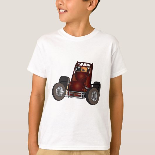 Niet-vleugelige sprintauto #1 t-shirt (Voorkant)