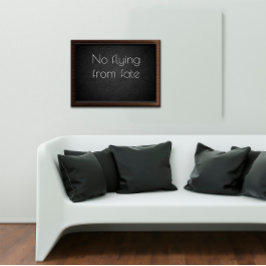 Niet vliegen van het noodlot inspirerend poster