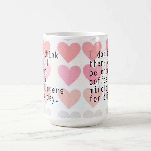 Niet voldoende Mok voor koffie of middenvingers (Center)