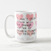 Niet voldoende Mok voor koffie of middenvingers (Links)