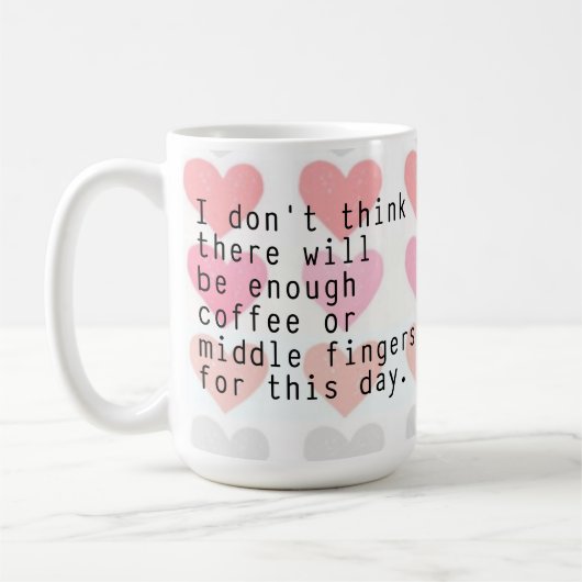 Niet voldoende Mok voor koffie of middenvingers (Links)