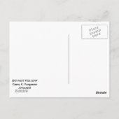 NIET VOLGEN DAT IK NIET KAN LEIDEN BRIEFKAART (Achterkant)