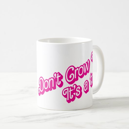 Niet volwassen worden, het is een valstrik koffiemok (Voorkant rechts)