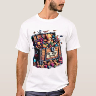"Niet volwassen worden: het is een valstrik" T-shirt