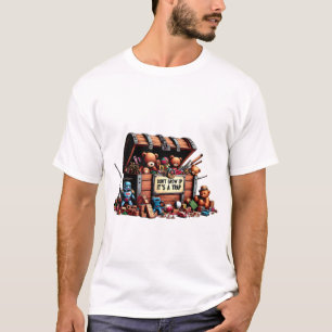 "Niet volwassen worden: het is een valstrik" T-shirt