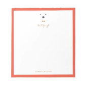 Niet voor de boeg. notitieblok (Voorkant)