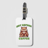 Niet voor de koffie bagagelabel (Voorkant (verticaal))