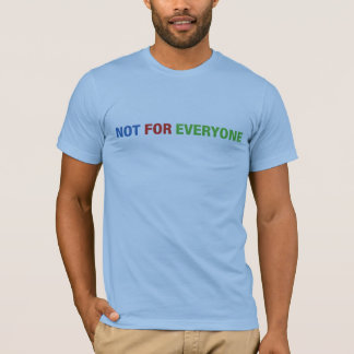 Niet voor iedereen tweede editie t-shirt