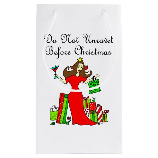 Niet voor Kerstmis ontrafelen. Klein Cadeauzakje (Achterkant)