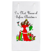 Niet voor Kerstmis ontrafelen. Klein Cadeauzakje (Voorkant)