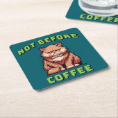 Niet voor koffie kartonnen onderzetters (Schuin)