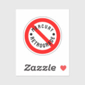 Niet voor kwikretrograde sticker (Vel)