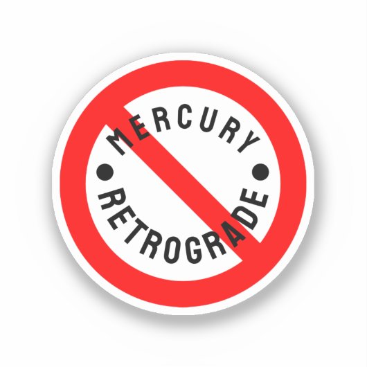 Niet voor kwikretrograde sticker (Voorkant)