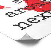 Niet voor me lopen - Inspirerend offertes Poster (Hoek)