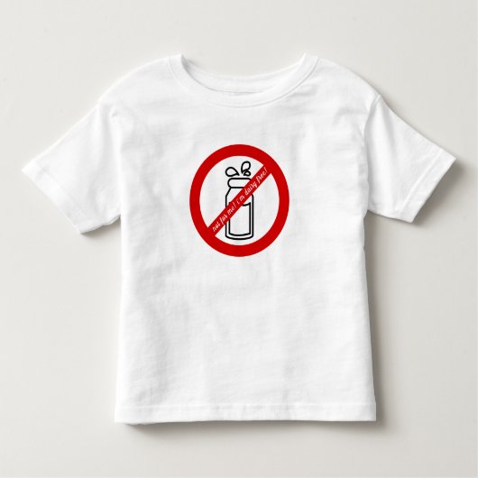 Niet voor mij, ik ben melkvrij. Dairy Allergy Aler Kinder Shirts (Voorkant)