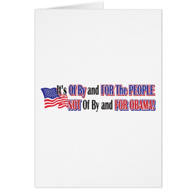 niet voor obama (Voorkant)