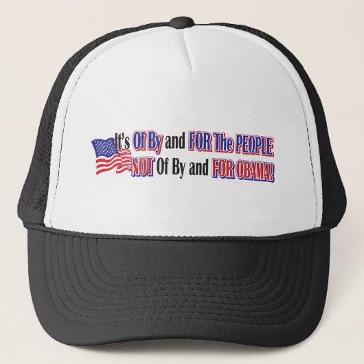 niet voor obama trucker pet (Voorkant)