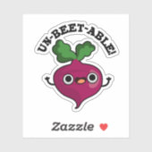 Niet voor suikerbieten geschikte Funny Veggie Beet Sticker (Vel)