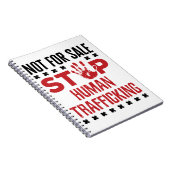 Niet voor verkoop Stop mensenhandel Notitieboek (Rechterzijde)