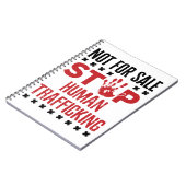 Niet voor verkoop Stop mensenhandel Notitieboek (Linkerzijde)