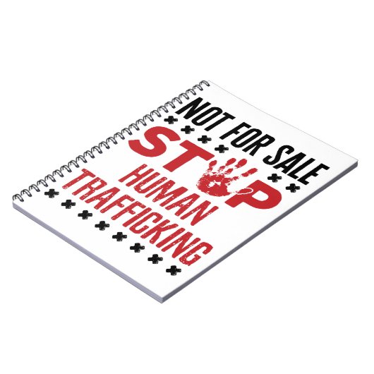 Niet voor verkoop Stop mensenhandel Notitieboek (Linkerzijde)
