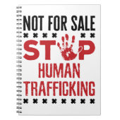 Niet voor verkoop Stop mensenhandel Notitieboek (Voorkant)