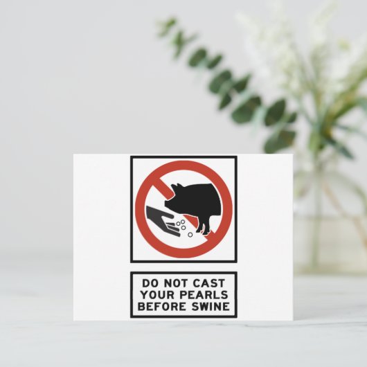 Niet vooraf bedienen van uw parels voordat u Matth Briefkaart (Staand voorkant)