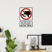 Niet vooraf bedienen van uw parels voordat u Matth Poster (Thuiskantoor)