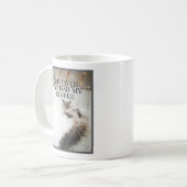 Niet voordat ik mijn Schattigee kat heb gehad Koffiemok (Voorkant links)