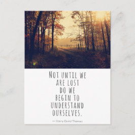 Niet voordat we Thoreau Quote kwijt zijn Briefkaart