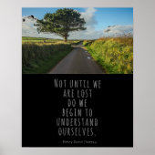 Niet voordat we Thoreau Quote kwijt zijn Poster (Voorkant)