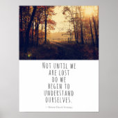 Niet voordat we Thoreau Quote kwijt zijn Poster (Voorkant)