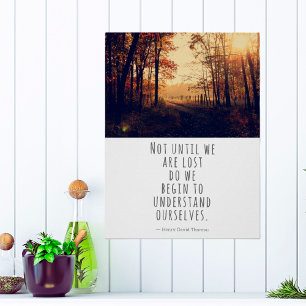 Niet voordat we Thoreau Quote kwijt zijn Poster