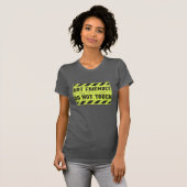 Niet vriendelijk niet aanraken t-shirt (Voorkant volledig)